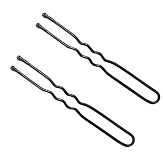 Шпильки хвилясті 70 мм 300632 Black, 200 грам
