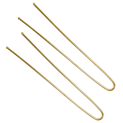 Шпильки для волосся рівні 60 мм золоті 200 грам (300643)