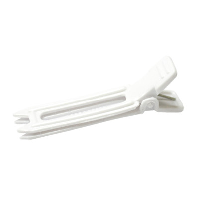 Зажим пластиковий Tico Professional 300611 45 мм/12 шт White